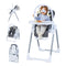Foldable Baby High Chair with Adjustable Height and Relining Seat