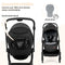 Foldable Infant Pram Stroller with Reversible Seat Reclining Backrest