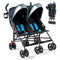 Foldable Twin Baby Double Stroller Ultralight Umbrella Kids Stroller