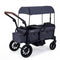 Foldable Wagon Stroller for 2 Kids Double Seater Toddler Stroller with Removable Canopy