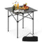 Folding Roll-up Camping Table with Metal Legs