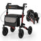 Folding Rollator Walker for Seniors with Seat for All Terrain