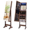 Free Standing Full Length Jewelry Armoire with L