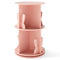 2 Tier Freestanding Kids Rotating Bookshelf Storage Rack with Bunny Baffles