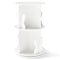 2 Tier Freestanding Kids Rotating Bookshelf Storage Rack with Bunny Baffles