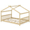 Full Size House Bed Montessori Floor Bed with Headboard