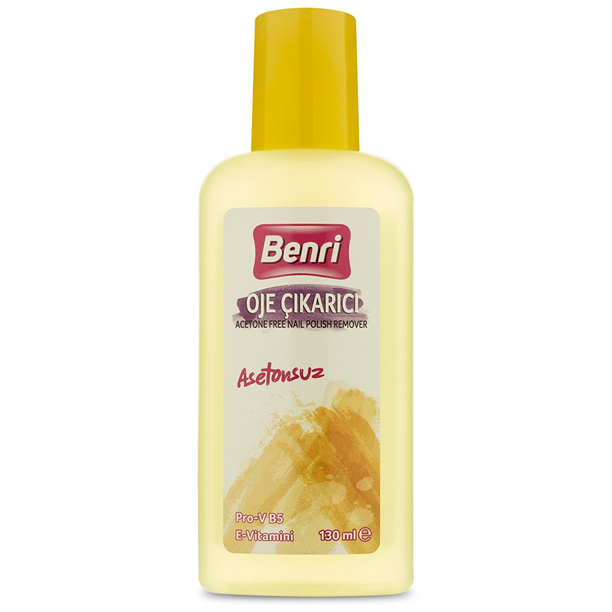 Benri Acetone-Free Nail Polish Remover - Nourishing for Healthy Nails | 4.4 fl. oz.
