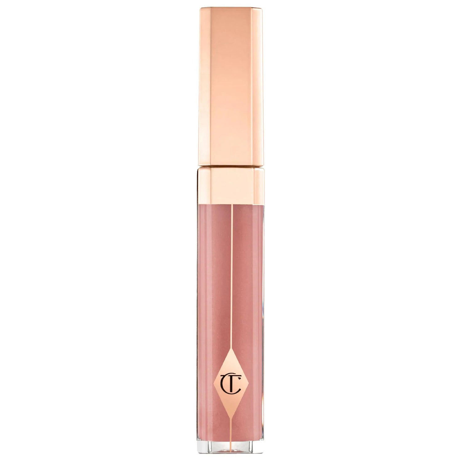 Charlotte Tilbury Pillow Talk Lip Gloss: Long Lasting Shine | Non-Sticky, Fuller Lips & Hydrating Lacquered Finish - Cruelty-Free