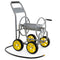 Garden Hose Reel Cart 4 Wheels Heavy-Duty Metal Water Hose Organizer Portable