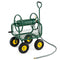 Garden Hose Reel Cart 300 Feet Large Capacity with 4 Wheels and Storage Basket-Gray