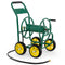 Garden Hose Reel Cart 4 Wheels Heavy-Duty Metal Water Hose Organizer Portable