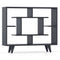 Geometric Bookcase with Anti-Tipping Kit and Storage Shelving Unit