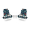 2 Packs 5-Position Outdoor Folding Backpack Beach Table Chair Reclining Chair Set