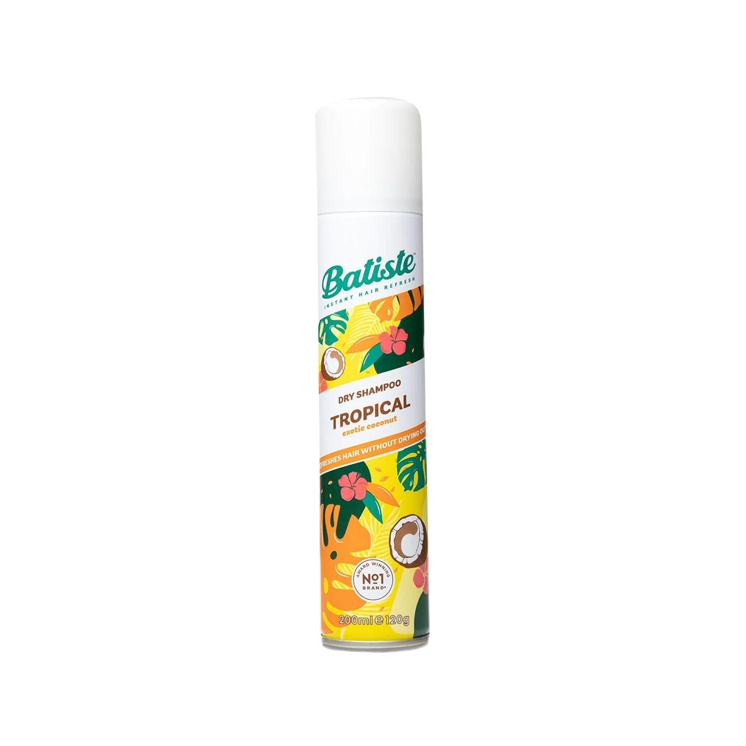 Batiste Tropical Dry Shampoo - Refresh & Clean Hair without Water, 6.76 fl oz