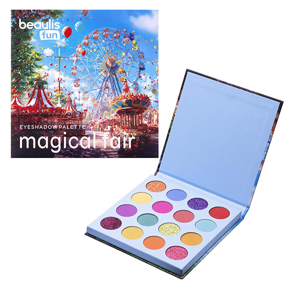 Beaulis Makeup Palette - Beaulis Fun Magical Fair 16 Eyeshadow Palette with Shimmer & Matte Finishes