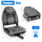 High Back Folding Boat Seats with Black Grey Sponge Cushion and Flexible Hinges