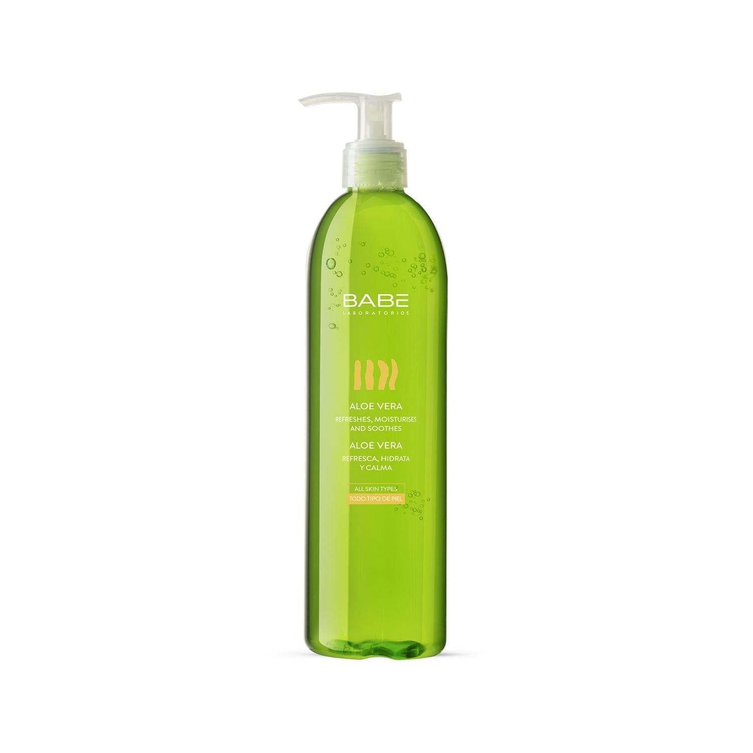 Babe Aloe Vera Gel 395ml -  Natural Soothing & Moisturizing Relief for Sunburn & Irritated Skin