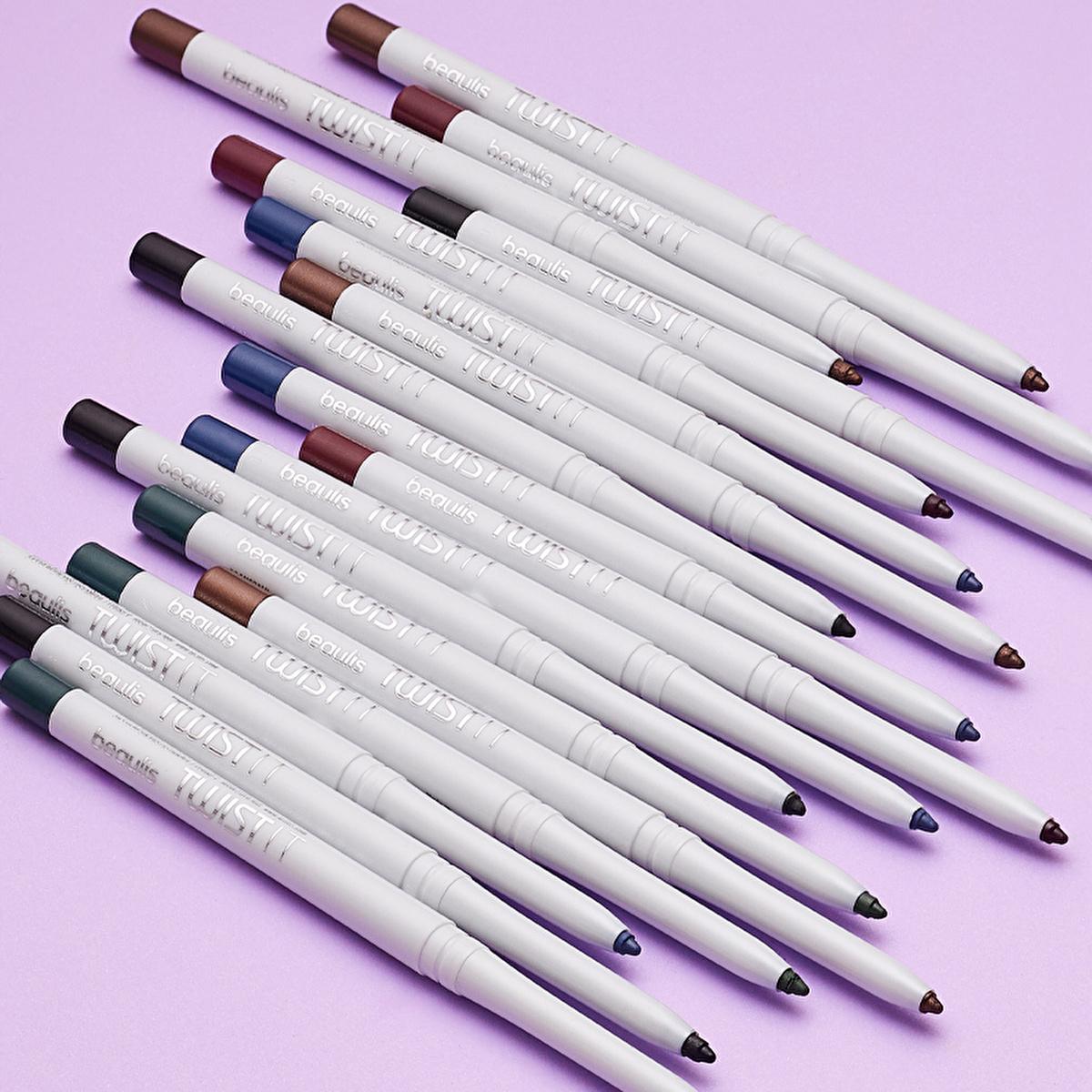 Beaulis Copper Eyeliner - Twist-Up Waterproof Formula for Precise Eye Makeup