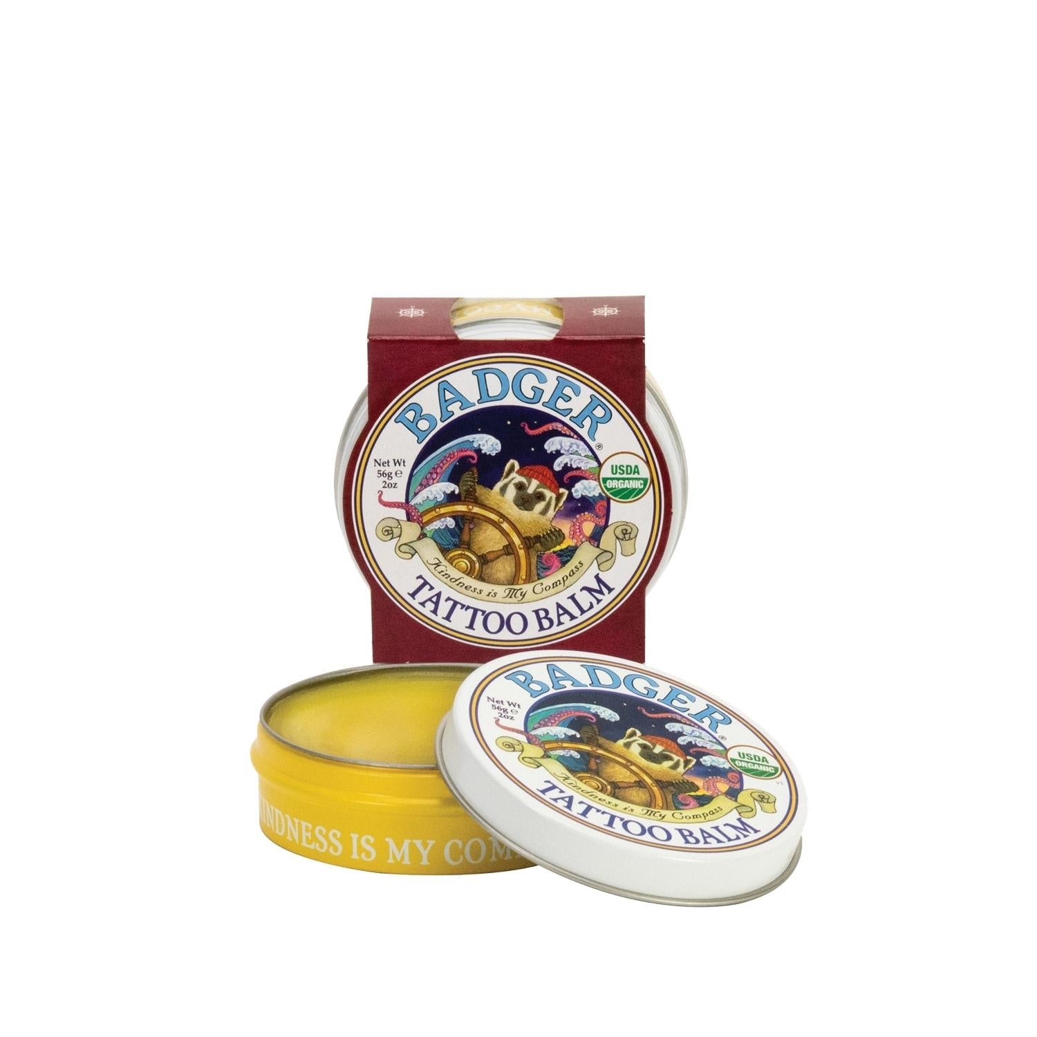 Badger Tattoo Cream - Natural Aftercare for Tattoos, 56g