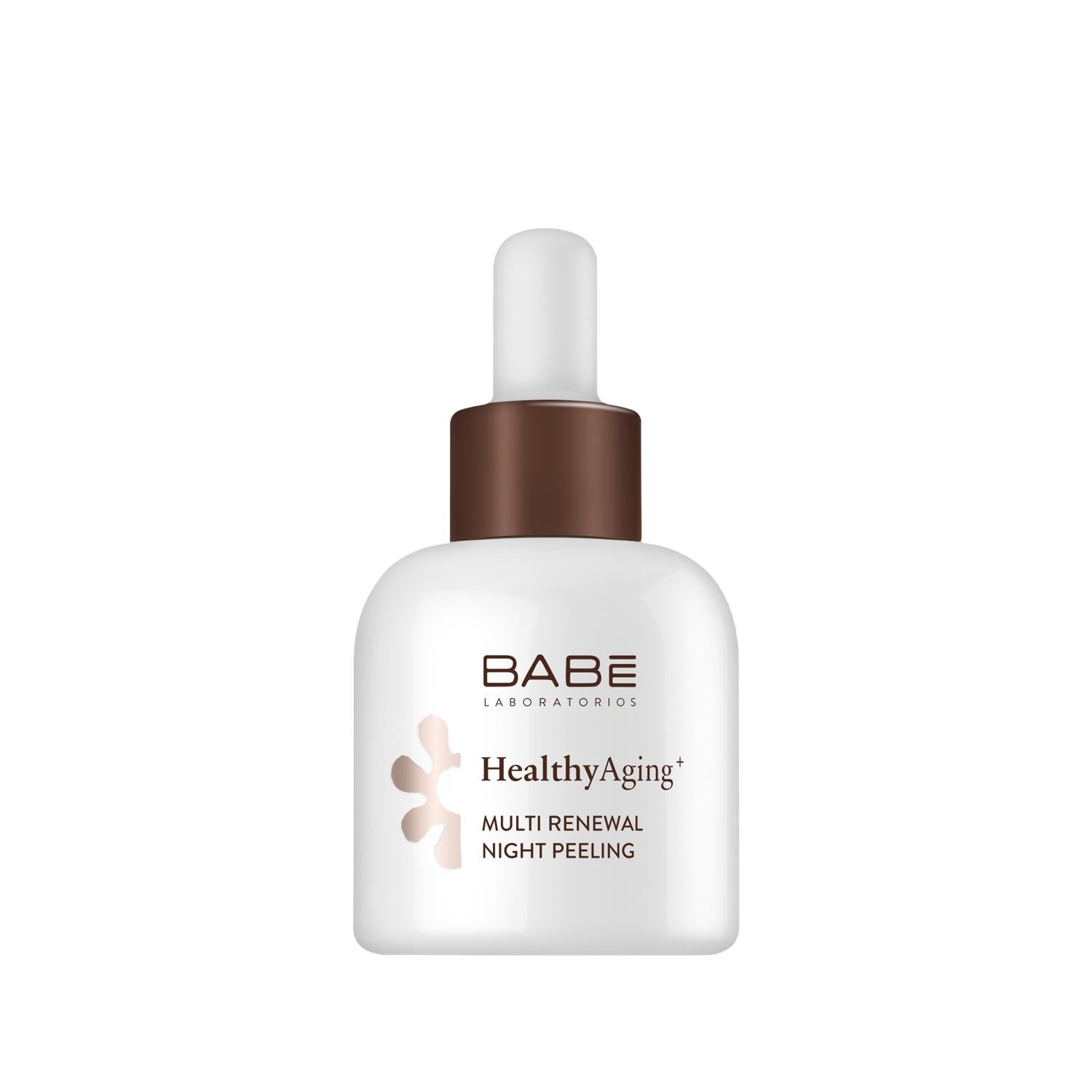 Babe HealthyAging+ Night Peeling Serum: Anti-Aging Skin Renewal & Exfoliation - Overnight Treatment, 30ml