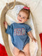 USA Daisy Oversized T-Shirt Romper