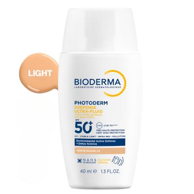 Bioderma Photoderm XDefense Tinted Sunscreen SPF50+: UVA/UVB Protection, Light Tint, Anti-Aging, Sensitive Skin Formula - Dermatologist Recommended