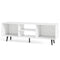 47.5 Inches TV Stand for 55-Inch TV with Compartments and Metal Legs