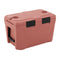 Insulated Portable Cooler Hard Shell Ice Chest with 2 Cup Holders Bottle Opener and Drain Plug