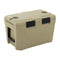 Insulated Portable Cooler Hard Shell Ice Chest with 2 Cup Holders Bottle Opener and Drain Plug