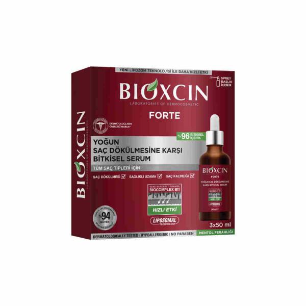 Bioxcin Forte Hair Serum - Anti Hair Loss Treatment for Intense Hair Loss, 3x50ml