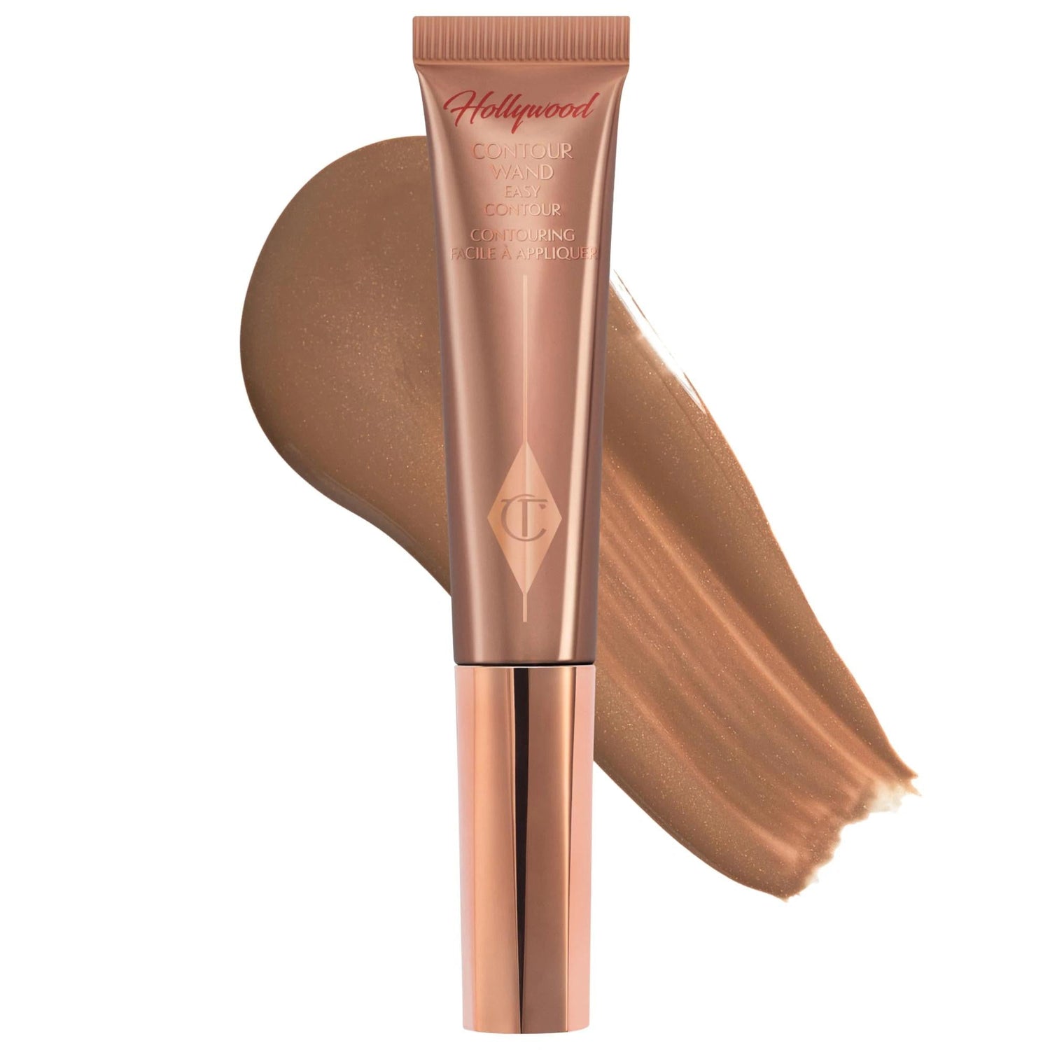 Charlotte Tilbury Hollywood Contour Wand - Easy Liquid Contour for Sculpted Cheekbones, Natural Finish, Vegan & Cruelty-Free
