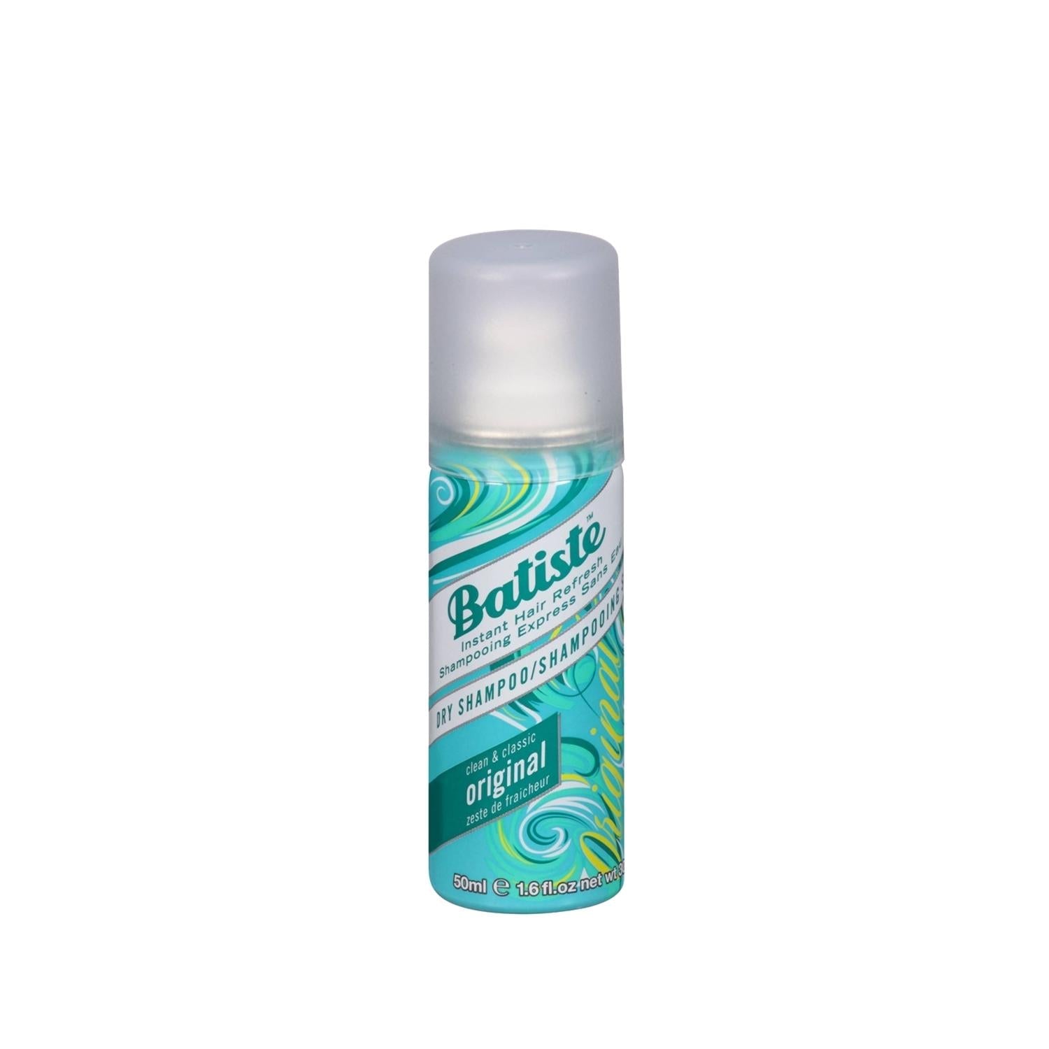Batiste Clean Classic Original Dry Shampoo 50ml - Convenient Waterless Hair Cleaning Solution