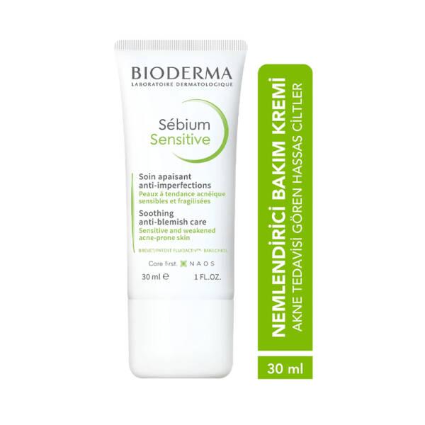 Bioderma Sebium Sensitive Moisturizing Cream for Sensitive & Acne-Prone Skin - 1.01 fl oz