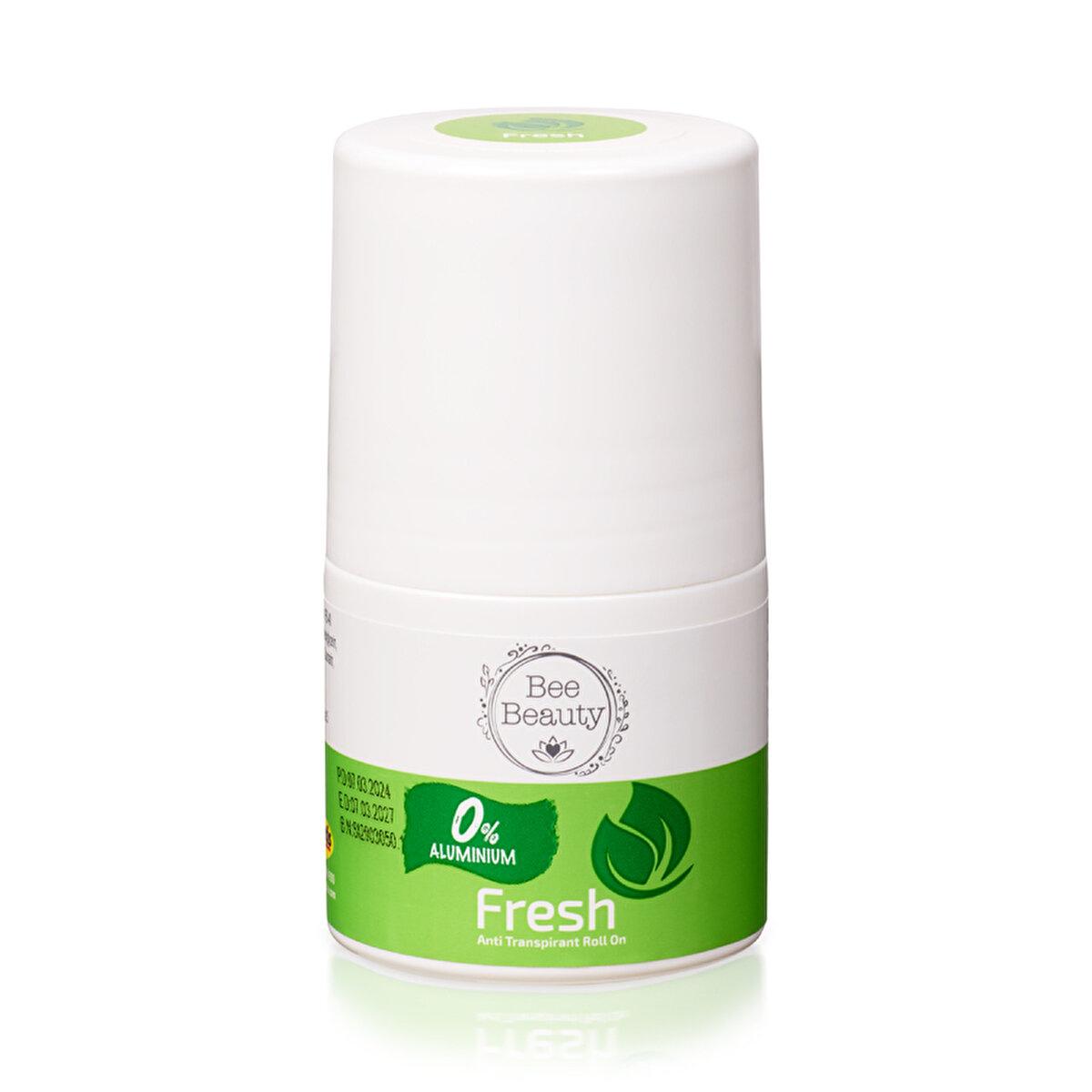 Bee Beauty Aluminum-free Anti-Transpirant Roll On Fresh Scent - Natural Deodorant for Body Odor Prevention, 1.69 fl oz
