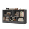 Kids 2-Shelf Bookcase 5-Cube Wood Toy Storage Cabinet Organizer