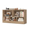 Kids 2-Shelf Bookcase 5-Cube Wood Toy Storage Cabinet Organizer