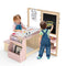 Kids Art Center Wooden Table Bench Set