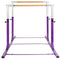 Kids Double Horizontal Bars Gymnastic Training Parallel Bars Adjustable-Purple