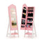 Kids Jewelry Organizer with Full Length Mirror Drawers and Storage Shelves-White
