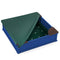 Kids Outdoor Sandbox with Oxford Cover and 4 Corner Seats