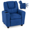 Kids Recliner Chair Push Back Toddler Reclining Armchair with Cup Holder