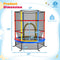55 Inch Kids Recreational Trampoline Bouncing Jumping Mat with Enclosure Net