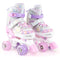 Kids Roller Skates 4 Sizes Adjustable Quad Skates with Light-up Wheels and Safety Protection