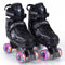 Kids Roller Skates for Girls Boys Teens 4 Sizes Adjustable Quad Skates with Light-up Wheels