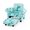 Kids Single Sofa with Cute Patterns Ergonomic Backrest and Armrests