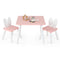 3 Pieces Kids Table and Chairs Set for Arts Crafts Snack Time