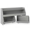 Kids Toy Storage Organizer Wooden Bookcase with 2 Movable Drawers