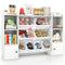Kids Toy Storage and Bookshelf with Boxes and Open Shelves