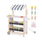 Kids Wooden Ice Cream Cart with Chalkboard and Storage