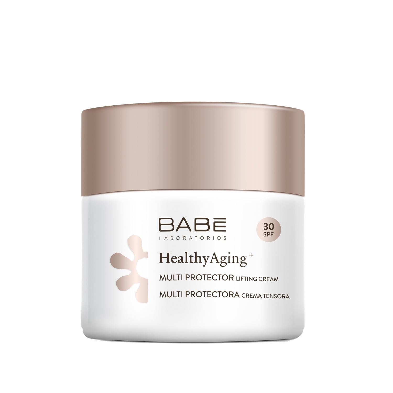 Babe SPF 30 Anti-Aging Firming Face Cream: Healthy Aging Multi-Protector - Sun Protection, Reduce Wrinkles, Youthful Skin (50ml)